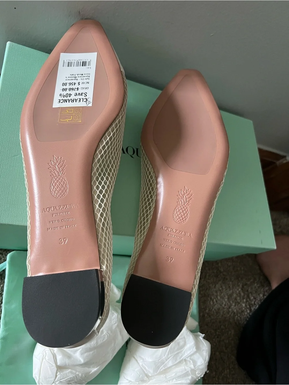 Aquazzura Gioia Mesh Flats - Picture 11 of 16